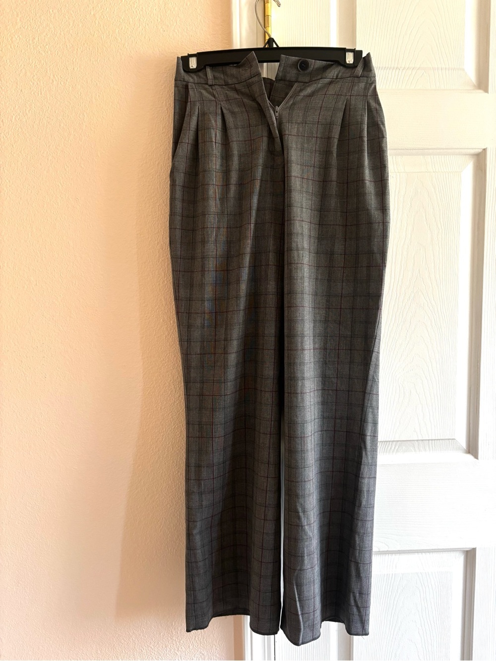 KITRI Grey Plaid Trousers